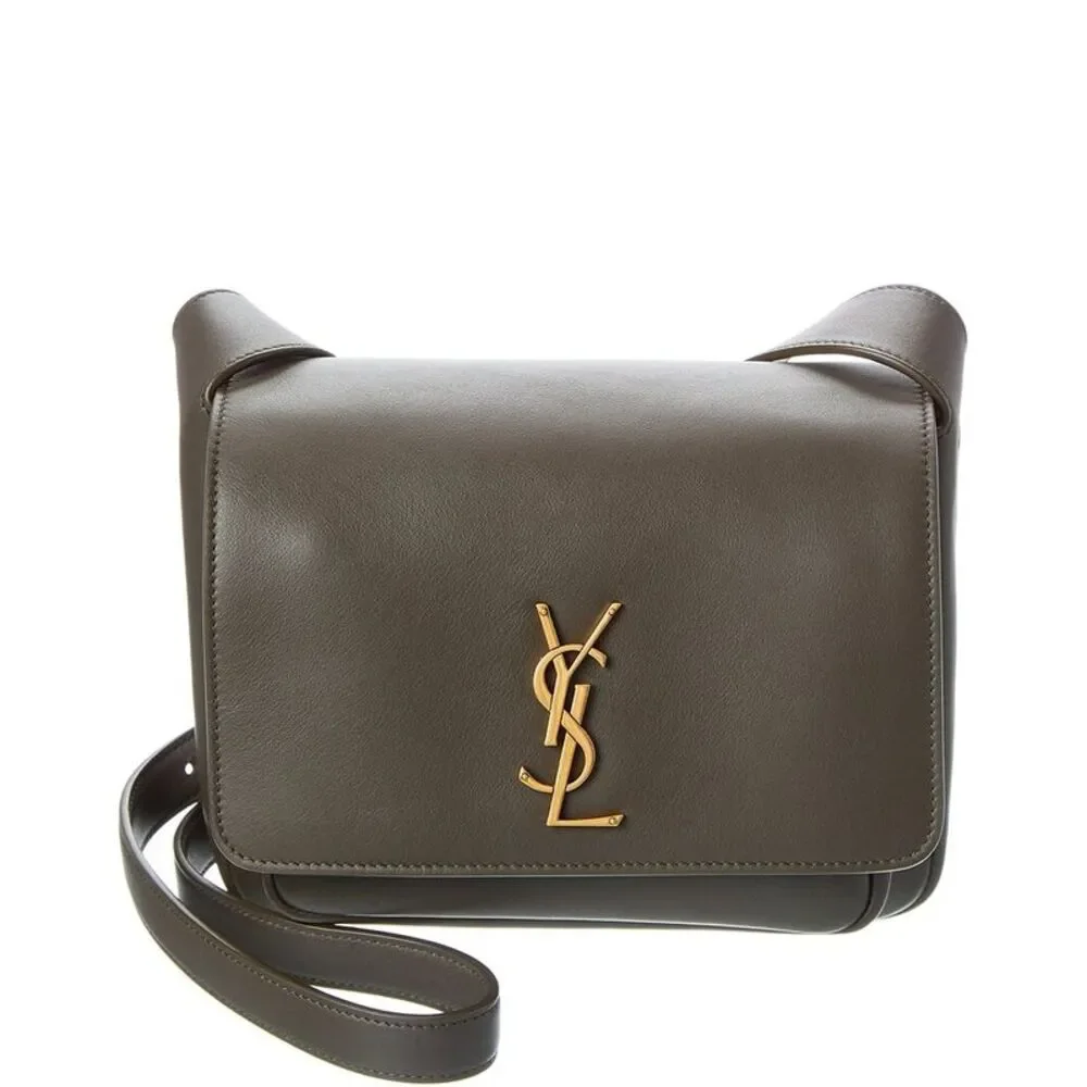 Saint Laurent Niki Leather Crossbody, Green